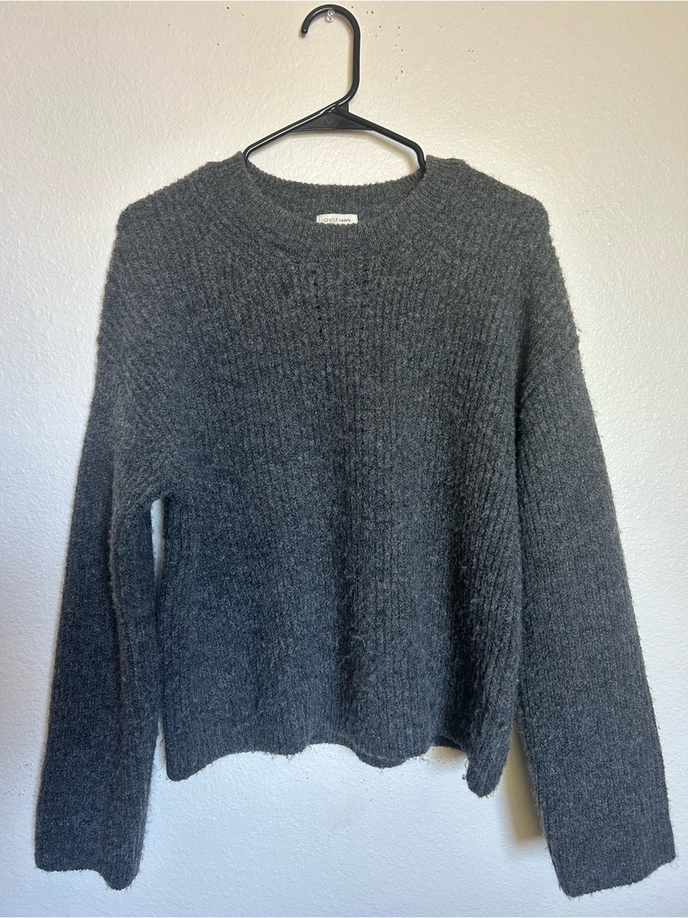 Gentle Fawn Crewneck Sweater - Charcoal